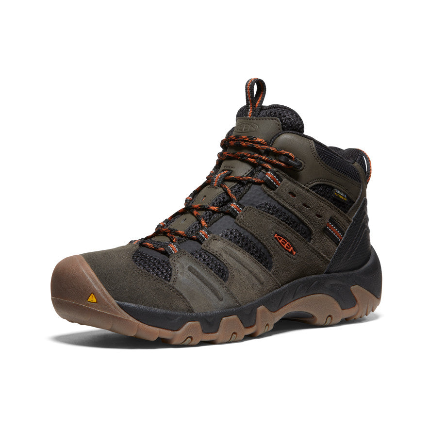 Men's Headout Waterproof Hiking Boot Black Olive/Fossil Orange - Image 3