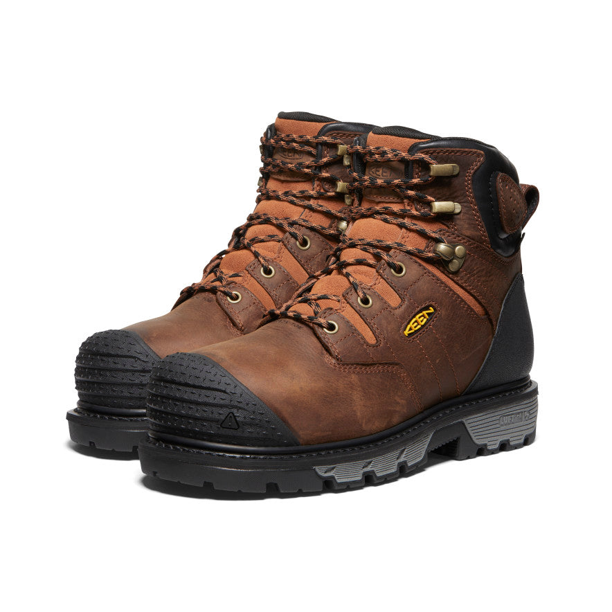 Men's Camden 6" Waterproof Boot INT MET (Carbon Toe) Leather Brown/Black - Image 2
