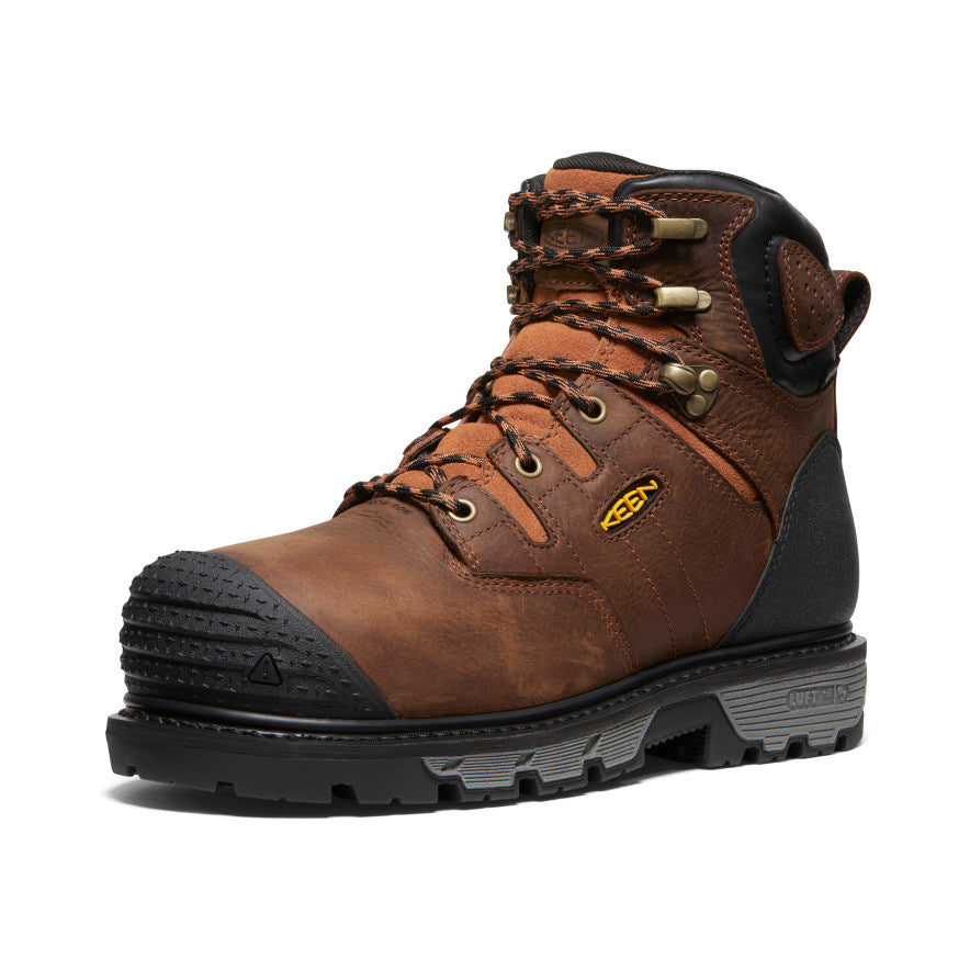Men's Camden 6" Waterproof Boot INT MET (Carbon Toe) Leather Brown/Black - Image 3
