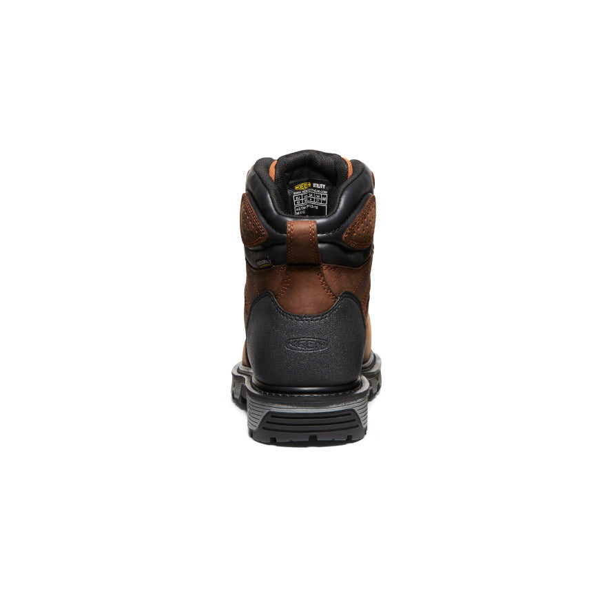 Men's Camden 6" Waterproof Boot INT MET (Carbon Toe) Leather Brown/Black - Image 5