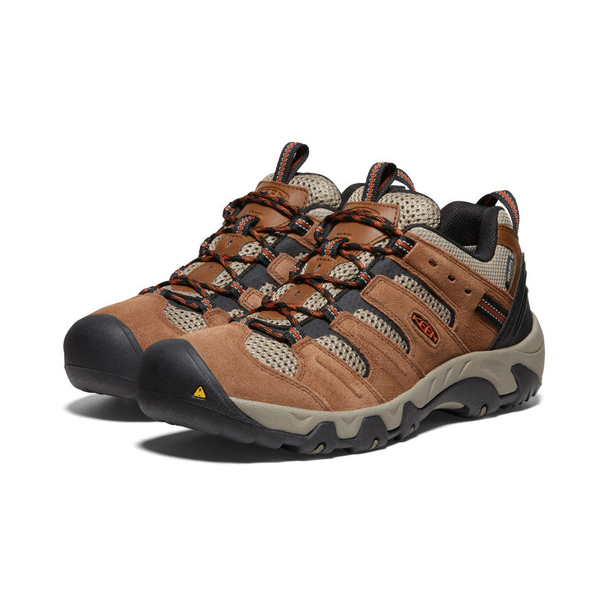 Men's Headout Waterproof Hiking Shoe Bison/Fossil Orange - Image 2