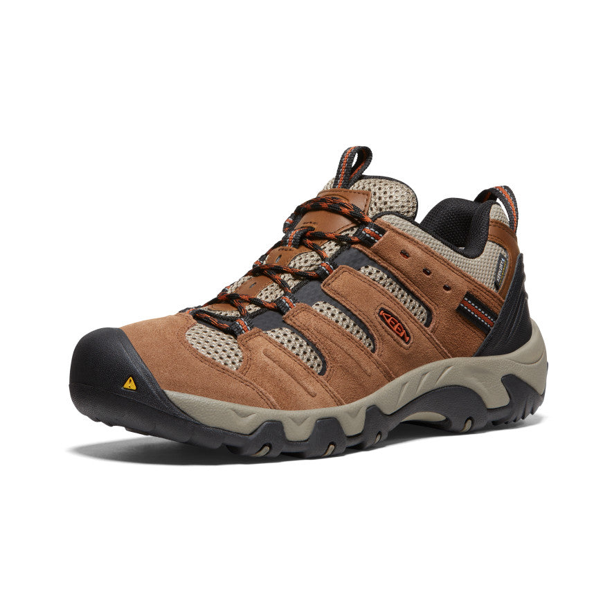 Men's Headout Waterproof Hiking Shoe Bison/Fossil Orange - Image 3