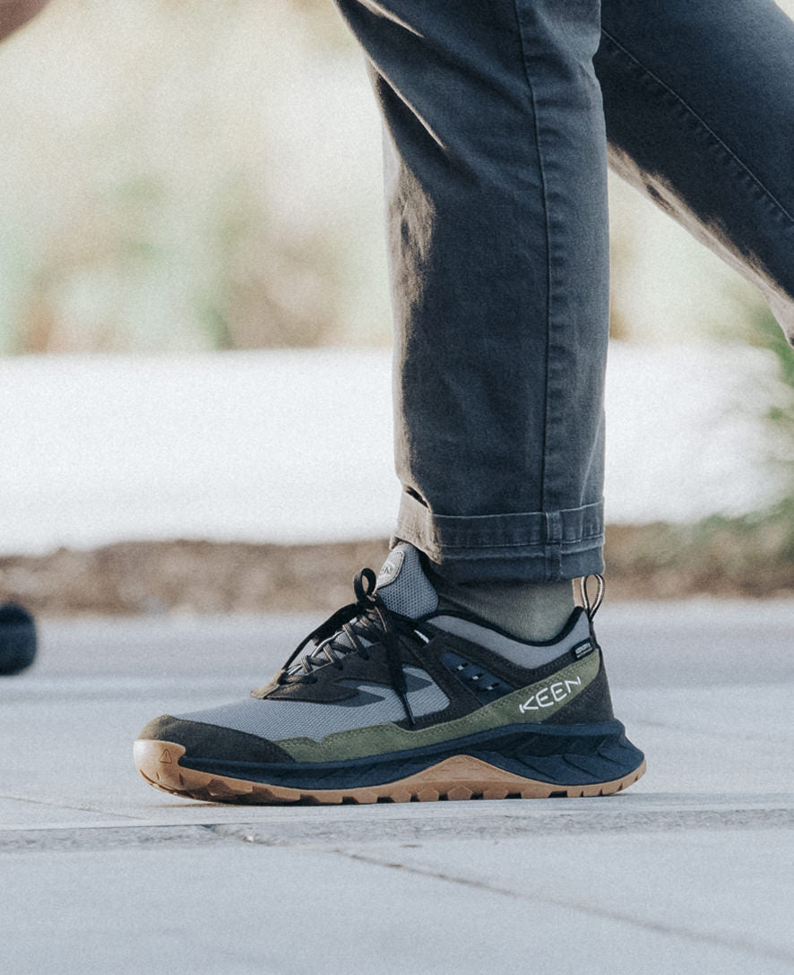Men's Hightrail Waterproof Hiking Shoe Steel Grey/Forest Night - Image 9