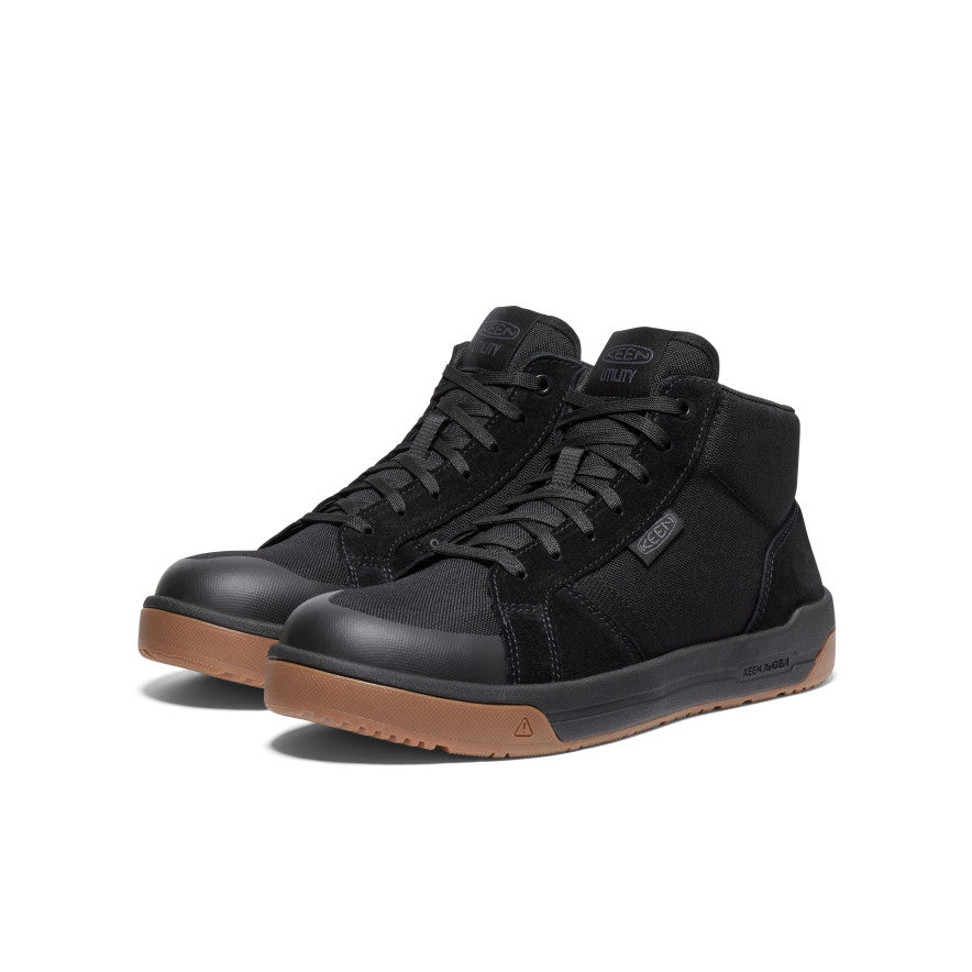 Men's Kenton Mid Work Shoe (Carbon Toe) Black/Gum - Image 2