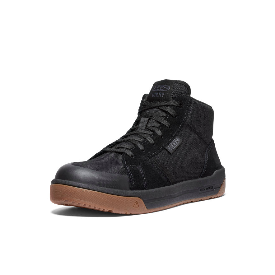 Men's Kenton Mid Work Shoe (Carbon Toe) Black/Gum - Image 3
