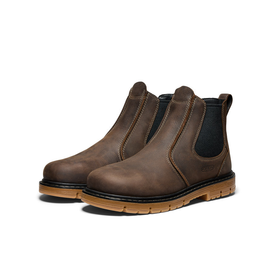 Men's San Jose Chelsea 90?? Heel Boot (Aluminum Toe) Cascade Brown/Gum - Image 2