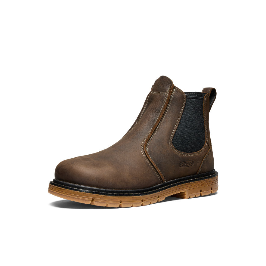 Men's San Jose Chelsea 90?? Heel Boot (Aluminum Toe) Cascade Brown/Gum - Image 3