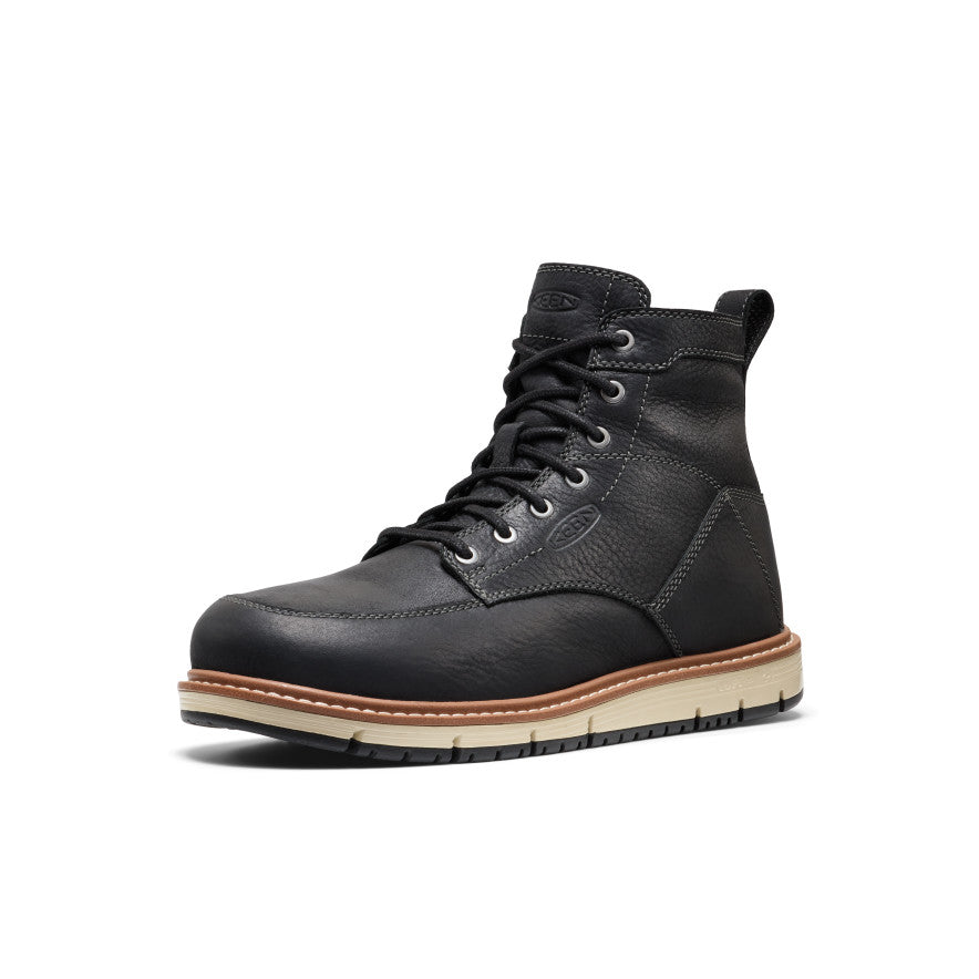 Men's San Jose 6" Boot (Aluminum Toe) Black/Caramel Cafe - Image 3