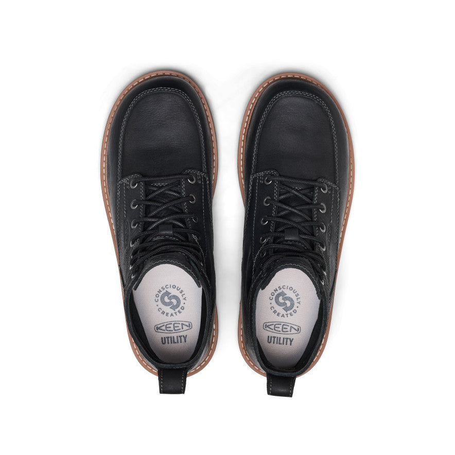Men's San Jose 6" Boot (Aluminum Toe) Black/Caramel Cafe - Image 4