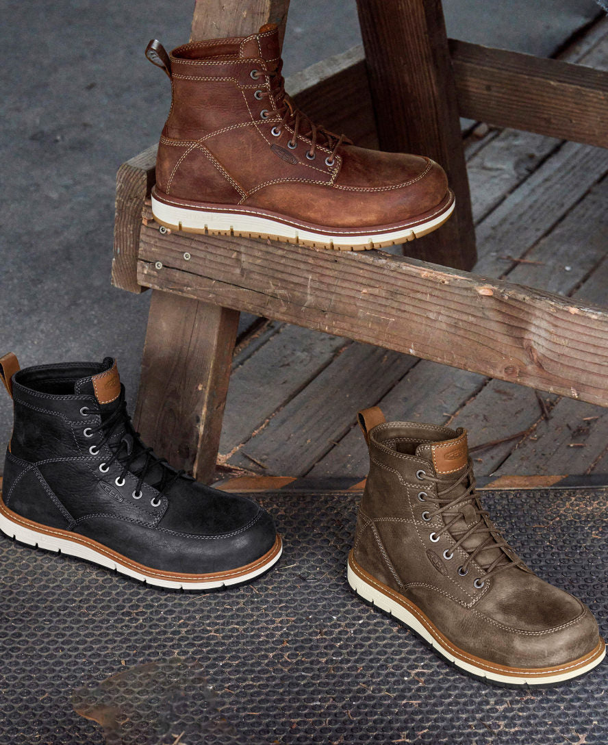 Men's San Jose 6" Boot (Aluminum Toe) Black/Caramel Cafe - Image 8