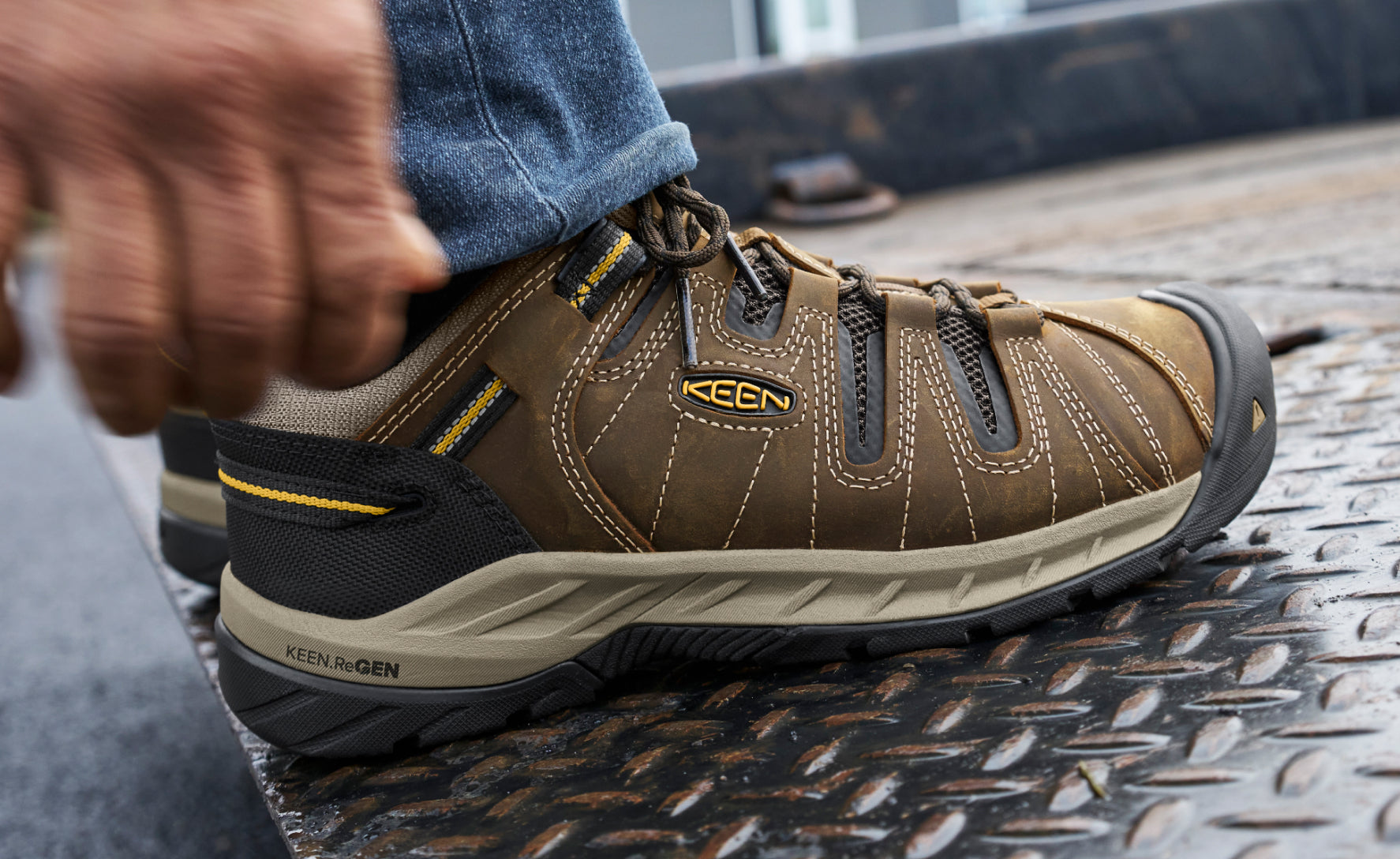 Men's Flint II (Soft Toe) Cascade Brown/Golden Rod - Image 6