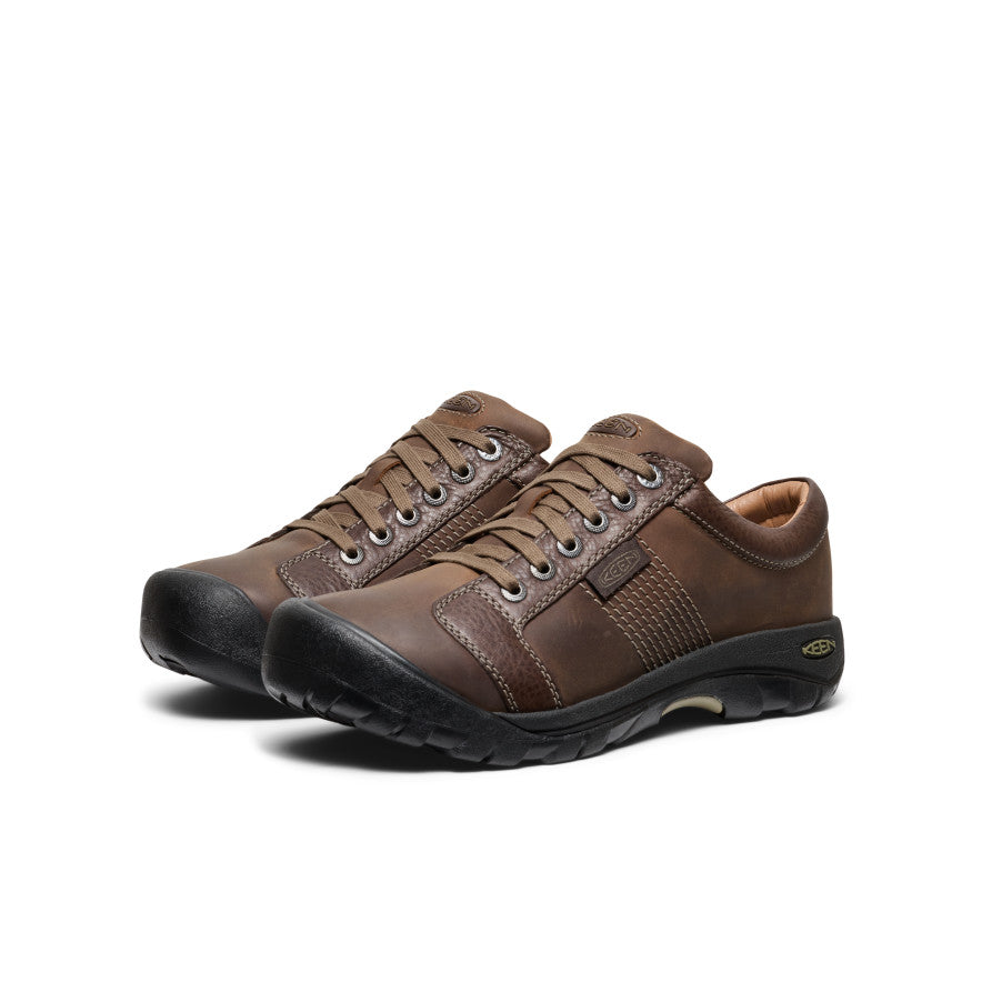 Men's Austin Shoe Wide Chocolate Brown - Image 3