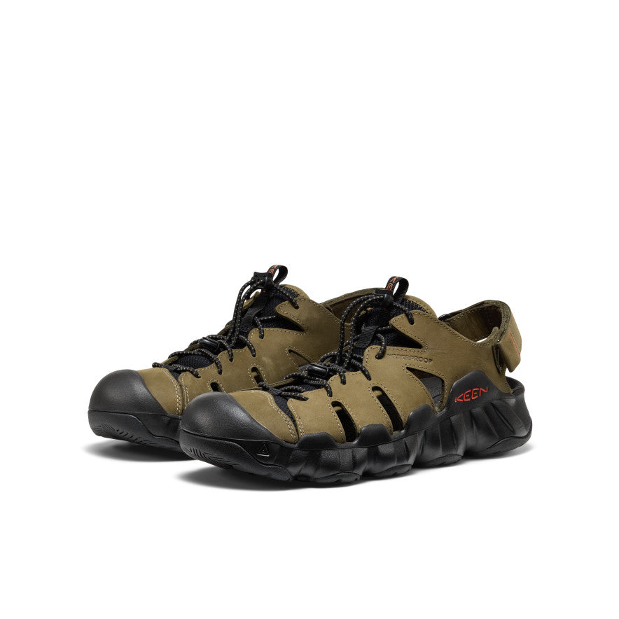 Men's Hyperport Fisherman Leather Sandal Dark Olive/Black - Image 2