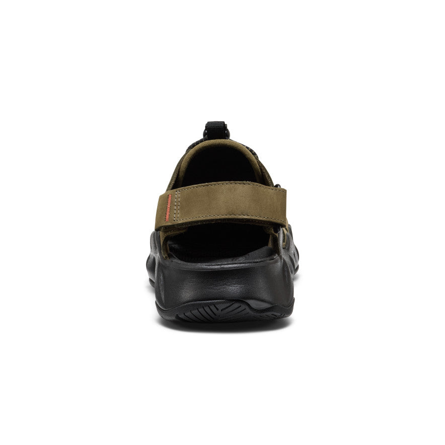 Men's Hyperport Fisherman Leather Sandal Dark Olive/Black - Image 5