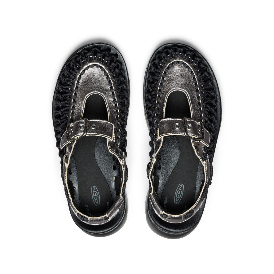 All Gender UNEEK PLT Mary Jane Sneaker Silver/Black - Image 4