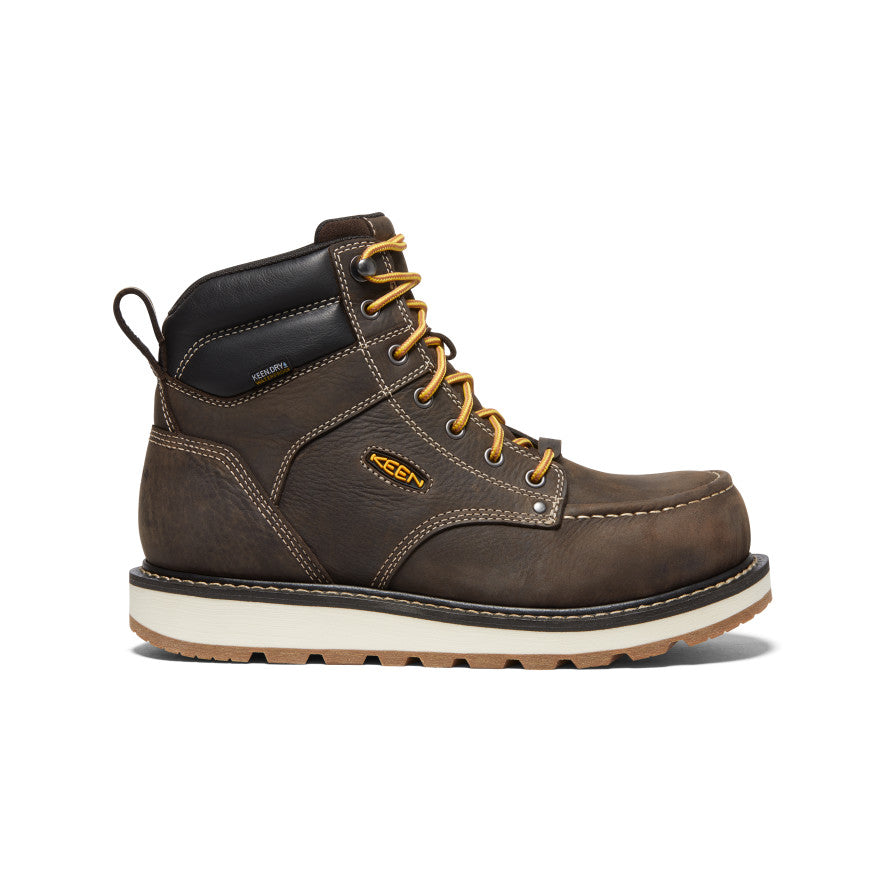 Men's Cincinnati 6" Waterproof Boot (Carbon Toe) Dark Chocolate/Sandshell