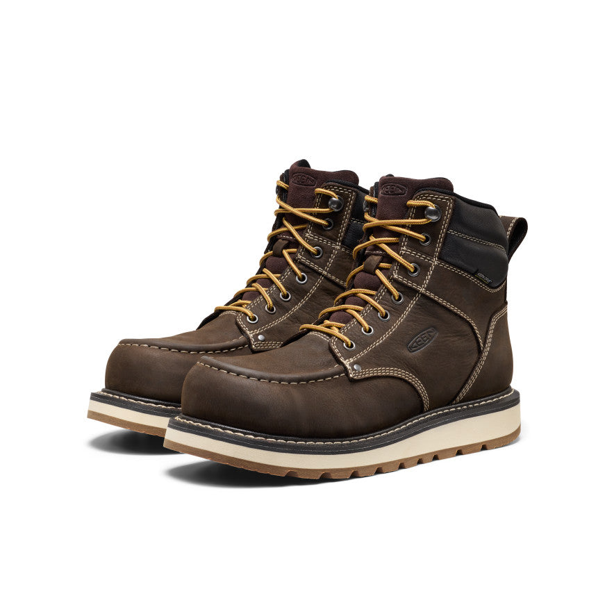 Men's Cincinnati 6" Waterproof Boot (Carbon Toe) Dark Chocolate/Sandshell - Image 2