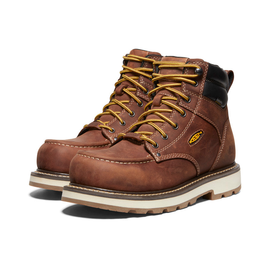 Men's Cincinnati 6" Waterproof 90?? Heel Boot (Carbon Toe) Tuscan Red/Sandshell - Image 2