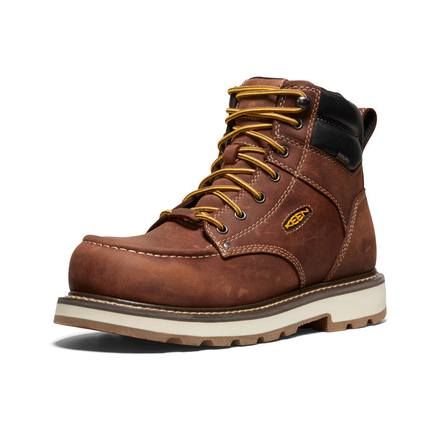 Men's Cincinnati 6" Waterproof 90?? Heel Boot (Carbon Toe) Tuscan Red/Sandshell - Image 3