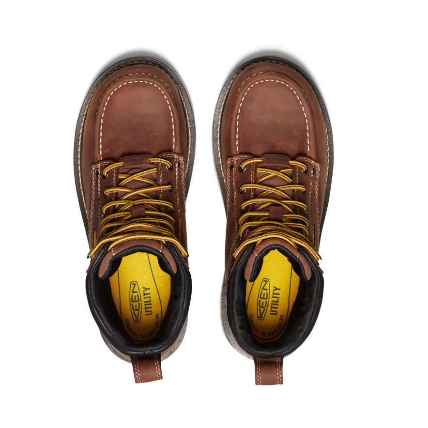 Men's Cincinnati 6" Waterproof 90?? Heel Boot (Carbon Toe) Tuscan Red/Sandshell - Image 4