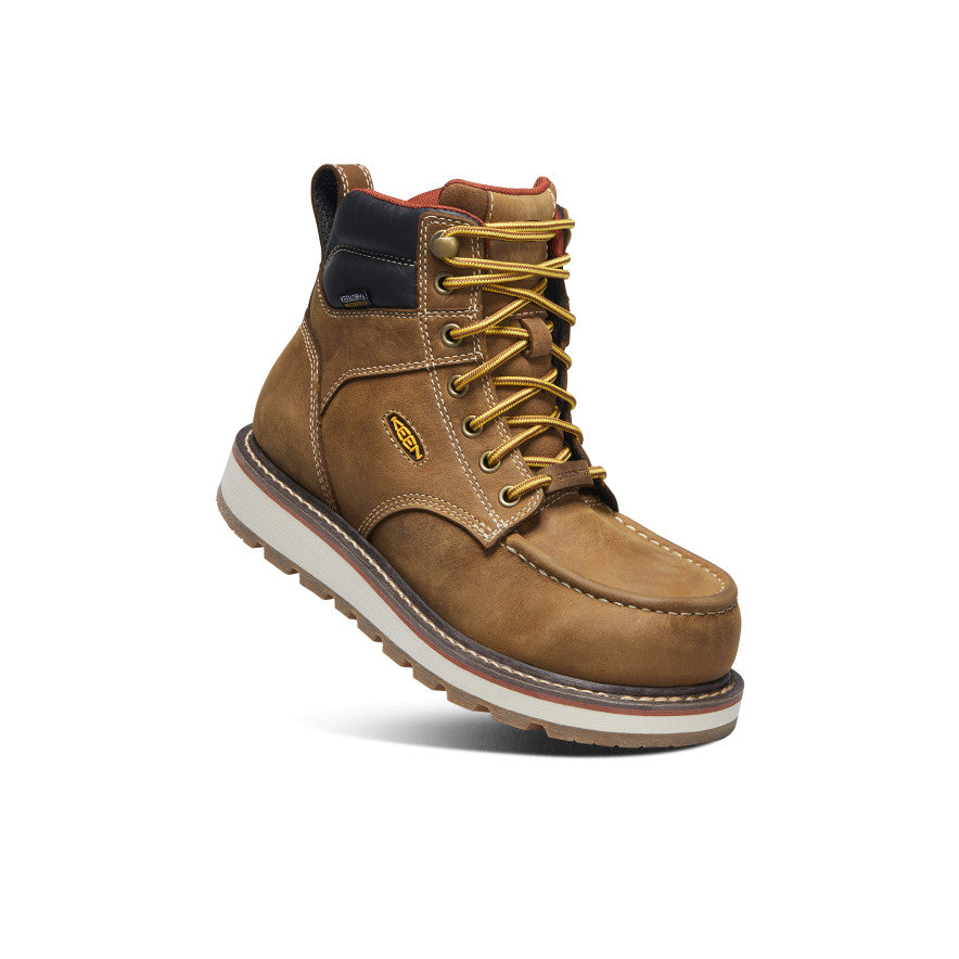 Women's Cincinnati 6" Waterproof Boot (Carbon Toe) Belgian/Sandshell - Image 3