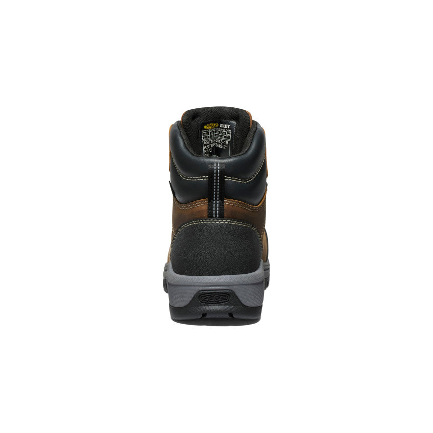 Women's Evanston 6" Waterproof Boot (Carbon Toe) Bison/Black - Image 5