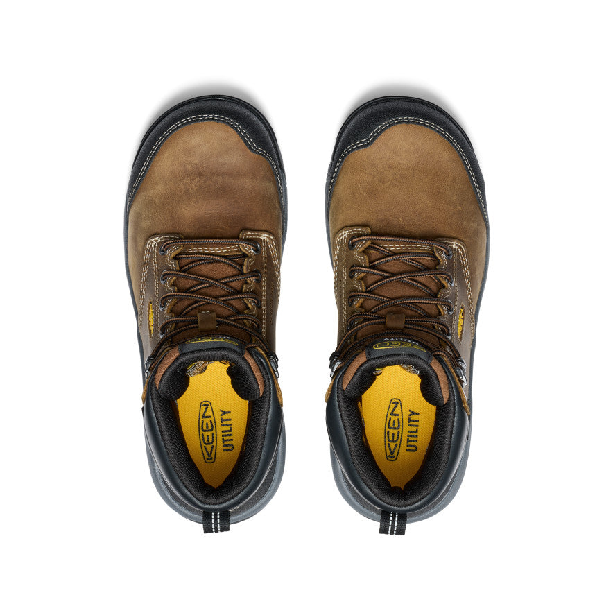 Women's Evanston 6" Waterproof Boot INT MET (Carbon Toe) Bison/Black - Image 4