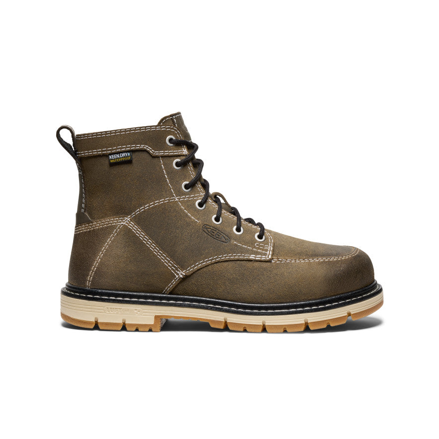 Women's San Jose 6" Waterproof 90?? Heel Boot (Aluminum Toe) Steel Grey/Gum