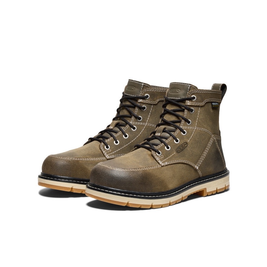 Women's San Jose 6" Waterproof 90?? Heel Boot (Aluminum Toe) Steel Grey/Gum - Image 2