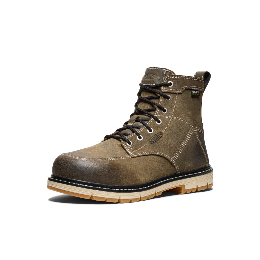 Women's San Jose 6" Waterproof 90?? Heel Boot (Aluminum Toe) Steel Grey/Gum - Image 3