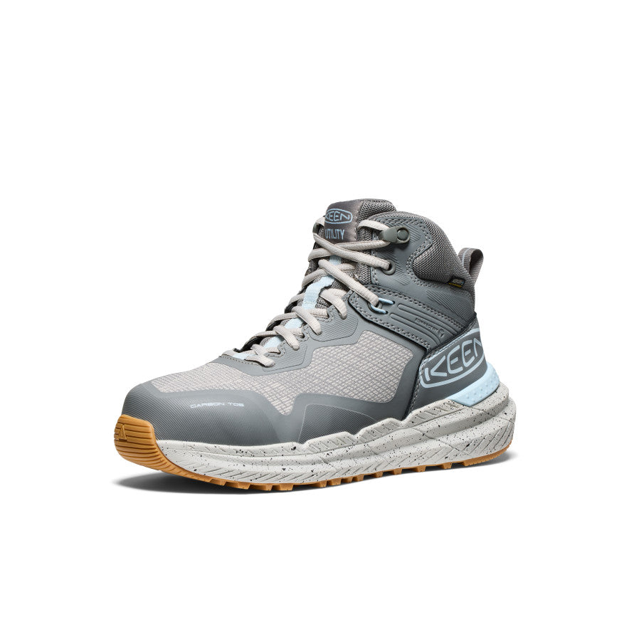 Women's Synchro Waterproof Work Boot (Carbon Toe) Steel Grey/Gum - Image 3