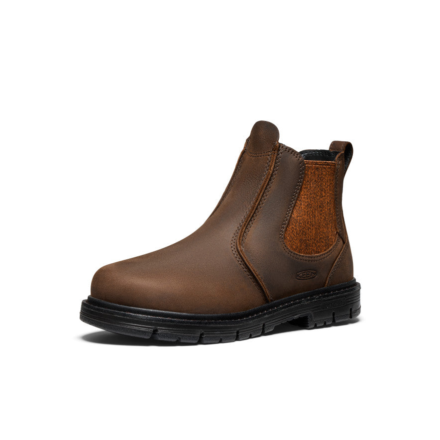 Women's San Jose Chelsea 90?? Heel Boot (Aluminum Toe) Cascade Brown/Black - Image 3