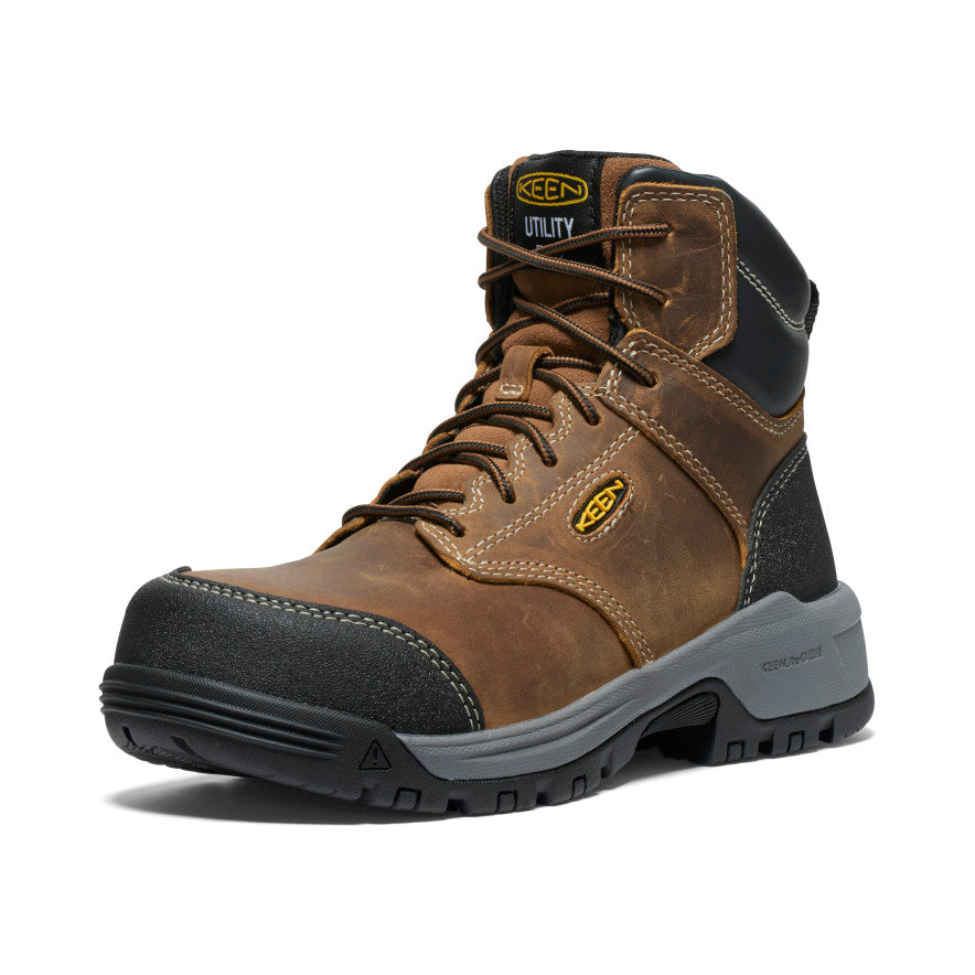 Women's Evanston 6" ESD Boot (Carbon Toe) Bison/Black - Image 3