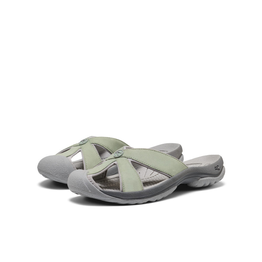 Women's Bali Leather Slide Sandal Lily Pad/Steel Grey - Image 2