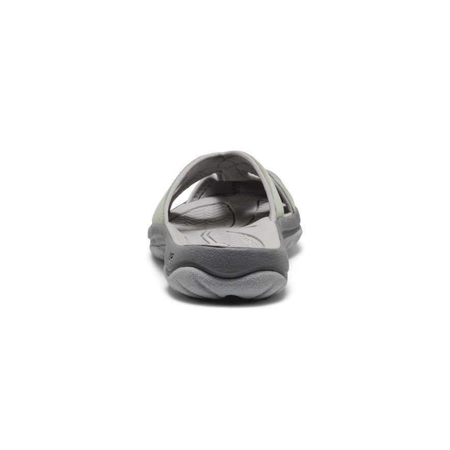 Women's Bali Leather Slide Sandal Lily Pad/Steel Grey - Image 5
