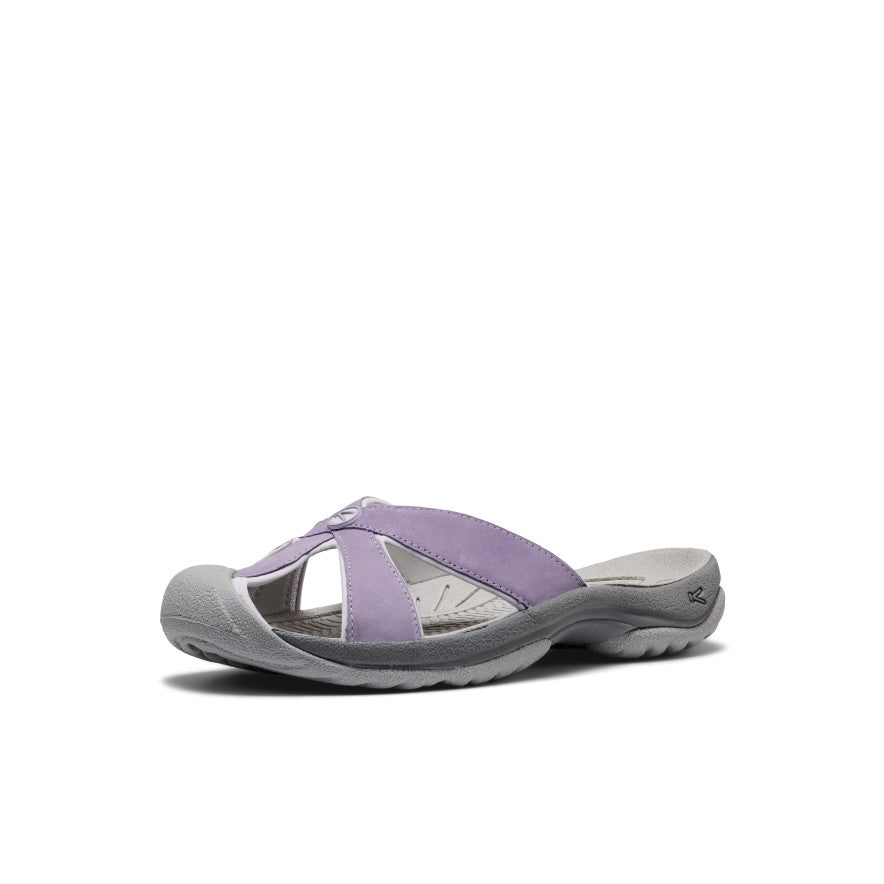 Women's Bali Leather Slide Sandal Purple Haze/Steel Grey - Image 3
