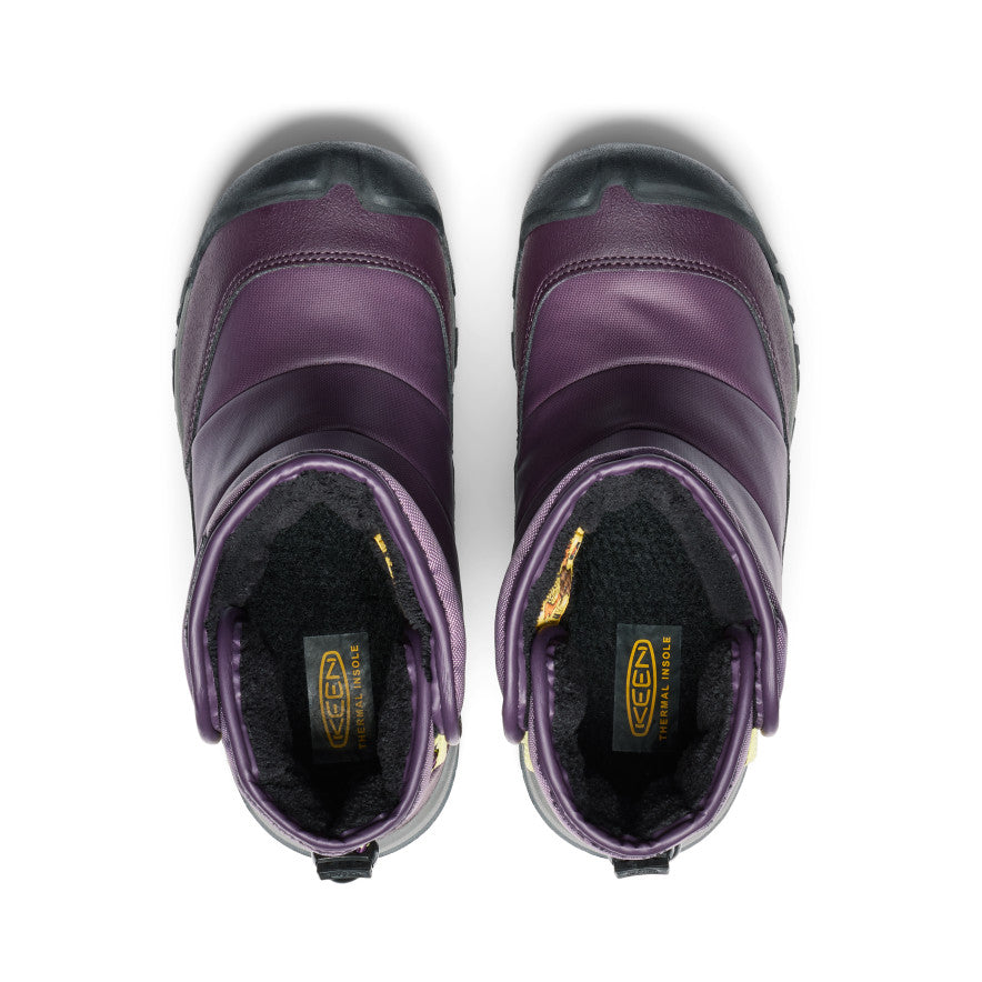 Big Kids' Puffrider Waterproof Winter Boot Black Plum/Daiquiri Green - Image 4