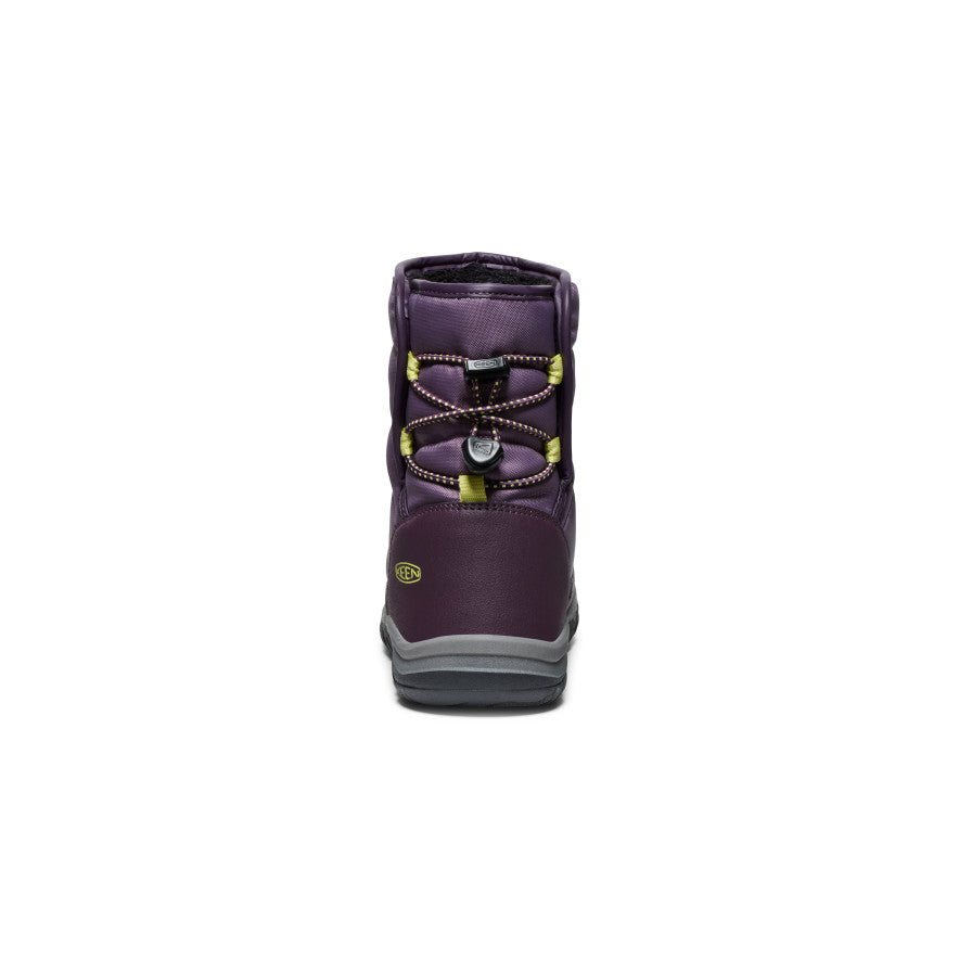 Big Kids' Puffrider Waterproof Winter Boot Black Plum/Daiquiri Green - Image 5