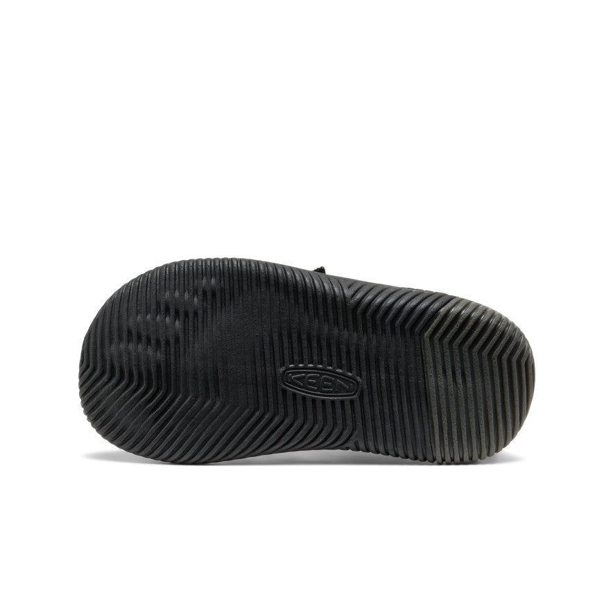 Little Kids' KNX Leather Sneaker Triple Black - Image 6