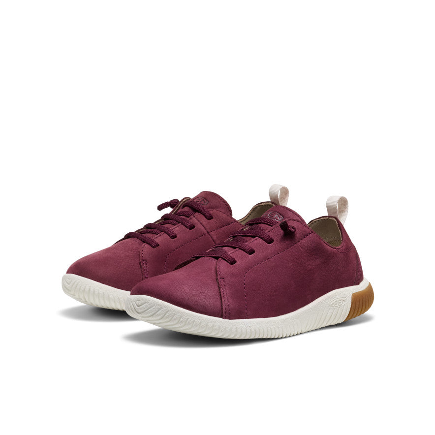 Big Kids' KNX Leather Sneaker Fig/Star White - Image 2