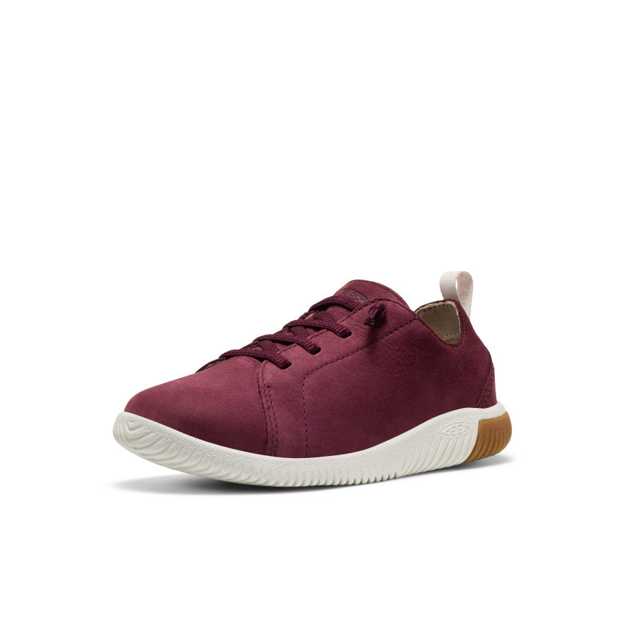 Big Kids' KNX Leather Sneaker Fig/Star White - Image 3