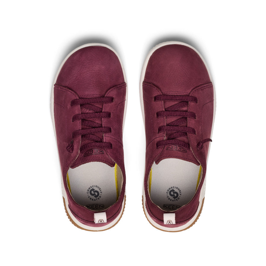 Big Kids' KNX Leather Sneaker Fig/Star White - Image 4