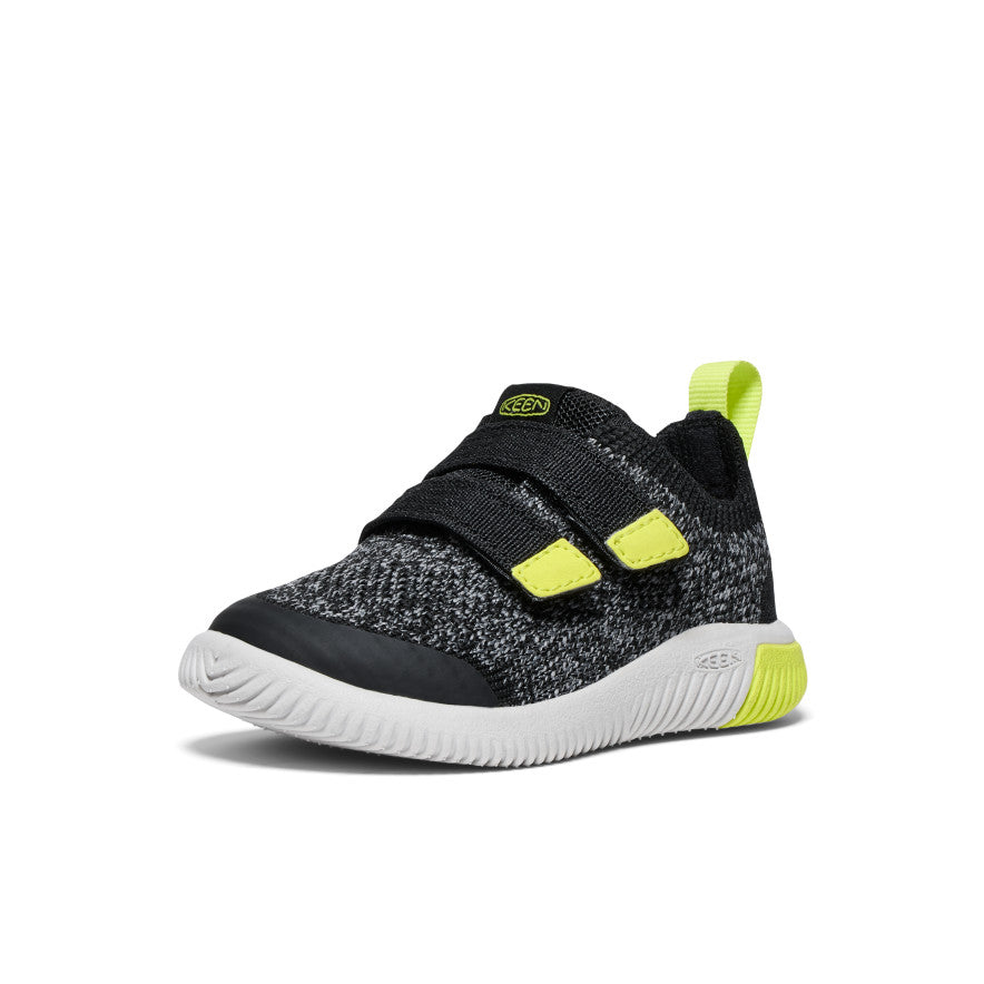 Toddlers' KNX Knit Double Strap Black/Evening Primrose - Image 3