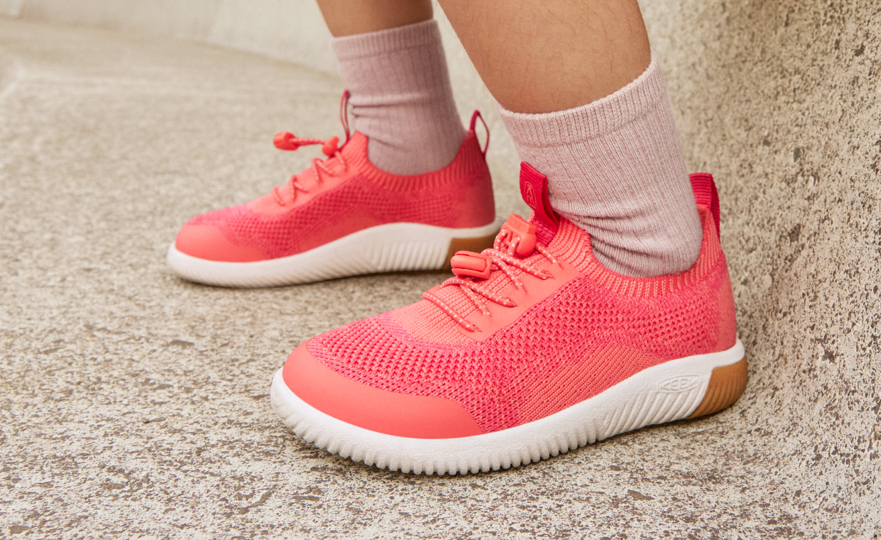 Little Kids' KNX Knit Sneaker Iguana/Evening Primrose - Image 7