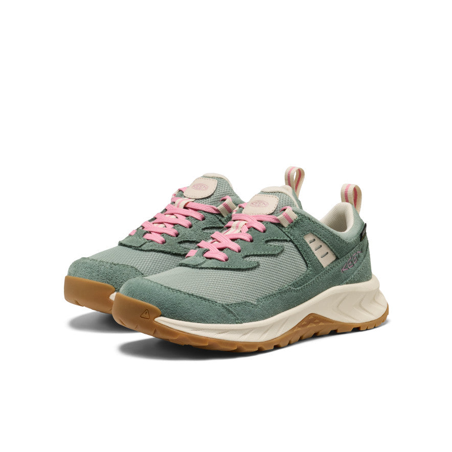 Big Kids' Hightrail Waterproof Hiking Shoe Lily Pad/Cashmere Rose - Image 2
