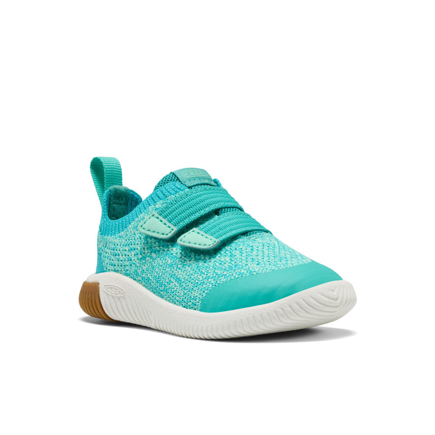 Toddlers' KNX Knit Double Strap Bright Aqua/Cabbage - Image 3