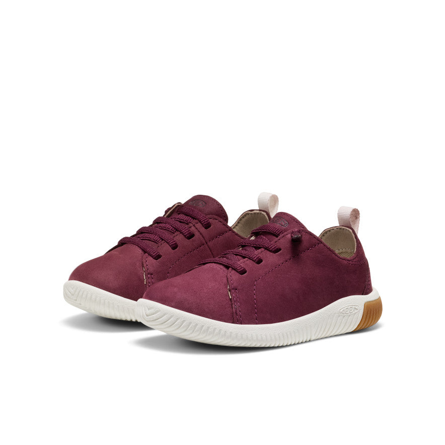 Little Kids' KNX Leather Sneaker Fig/Star White - Image 2