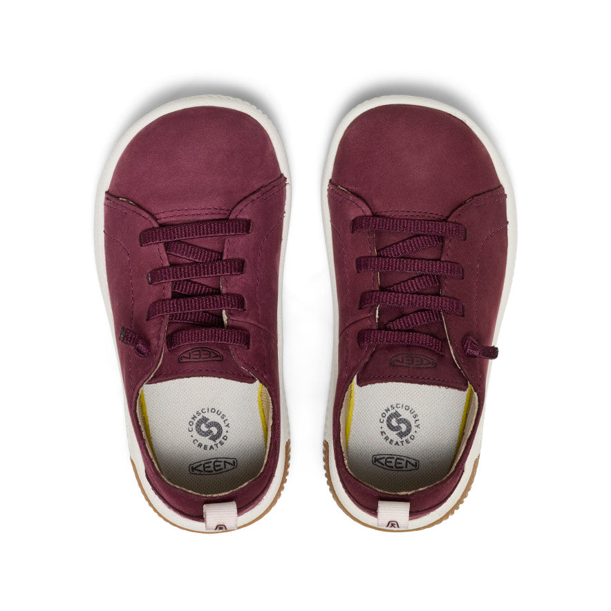 Little Kids' KNX Leather Sneaker Fig/Star White - Image 4