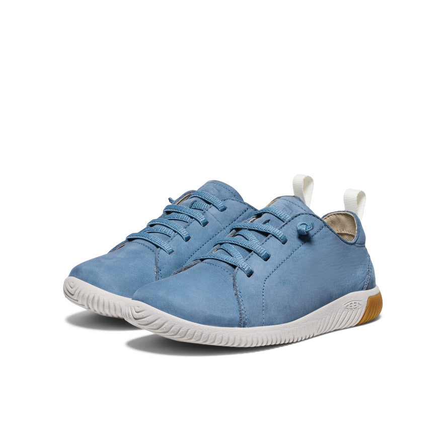 Big Kids' KNX Leather Sneaker Coronet Blue/Vapor - Image 2