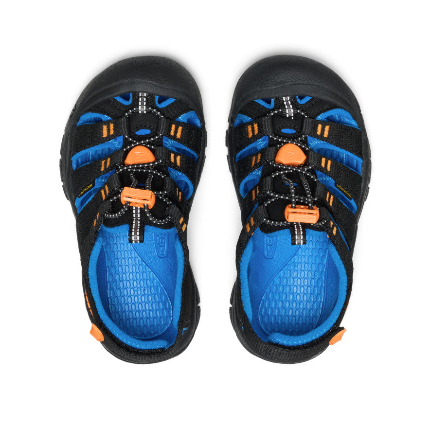 Little Kids' Newport Boundless Sandal Black/Precious Blue - Image 4